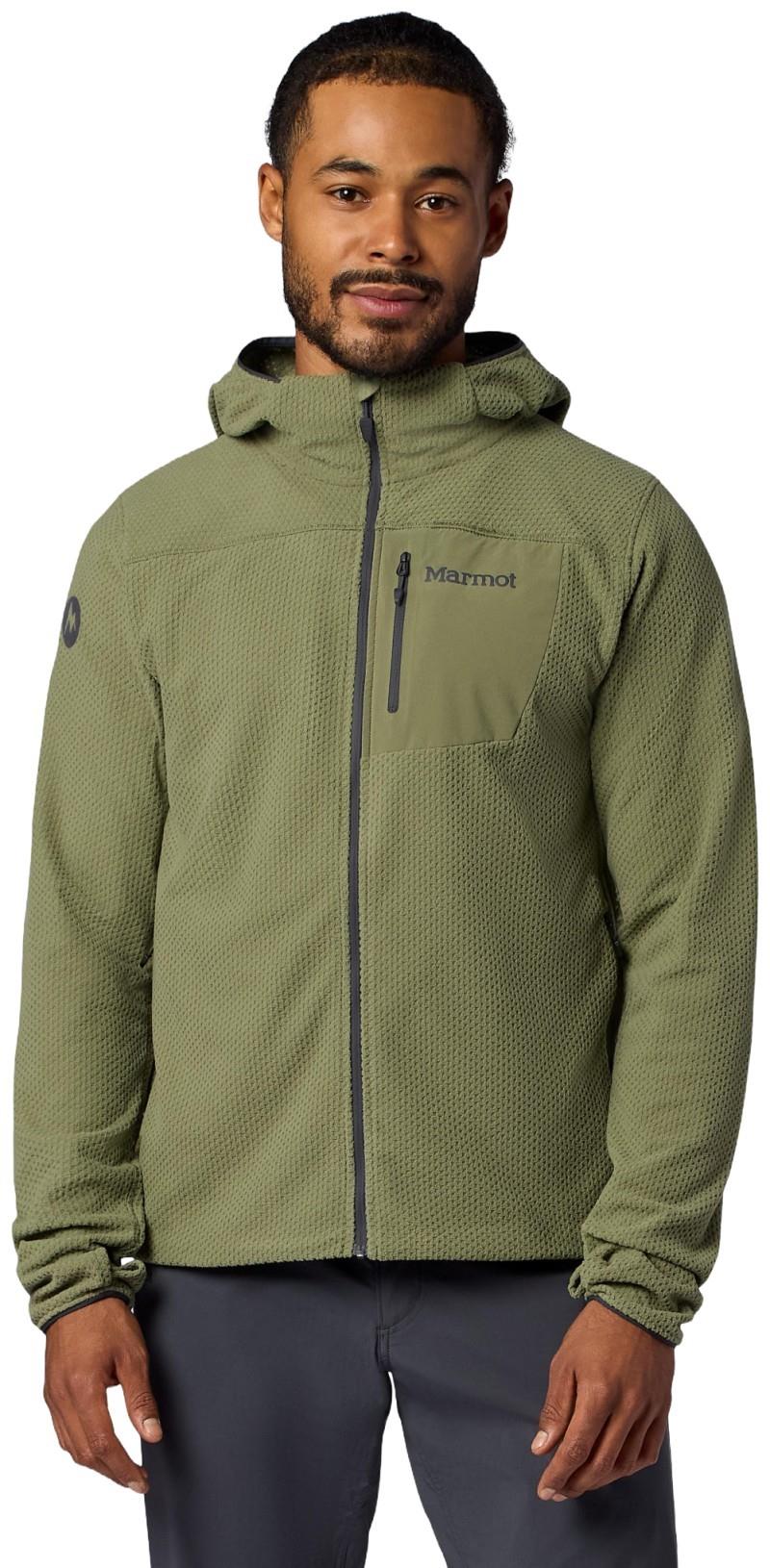 AirFleece Hoody - Mens - olive grove 1
