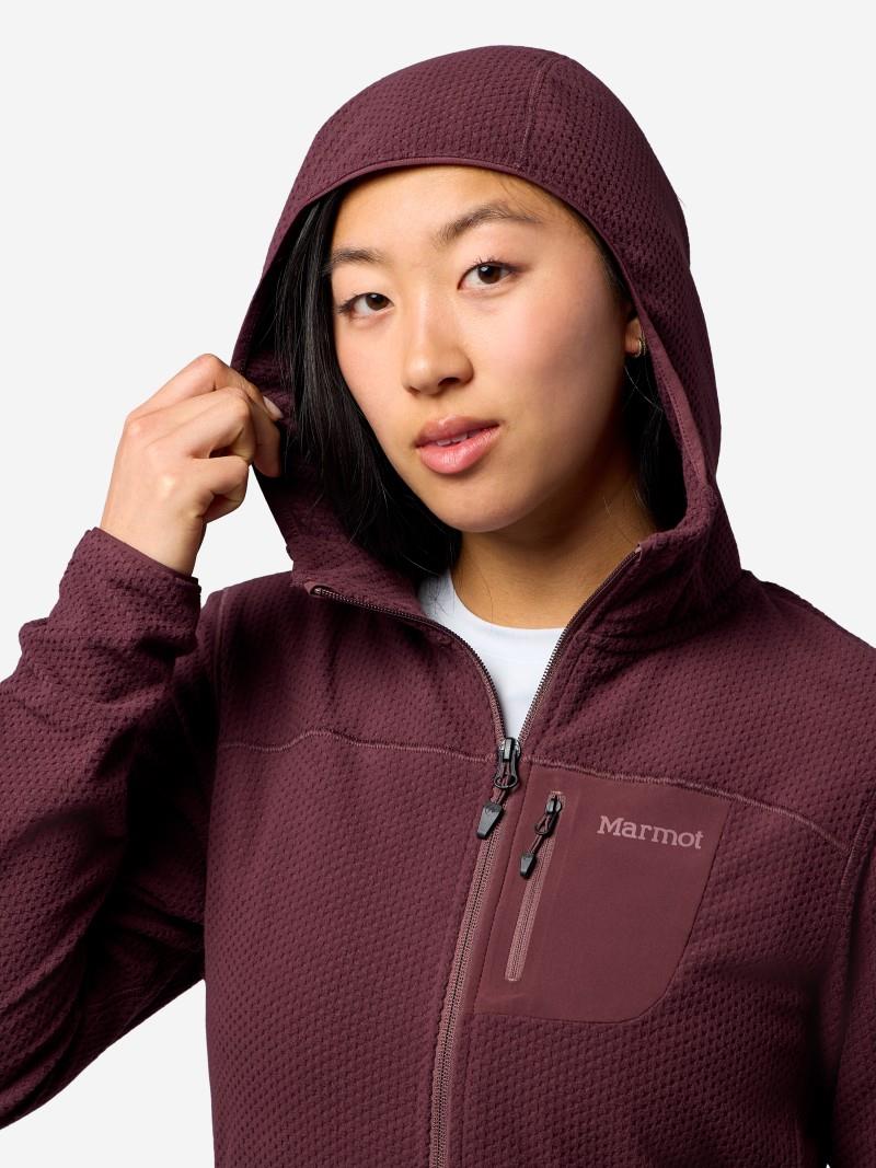AirFleece Hoody - Womens - black plum 1