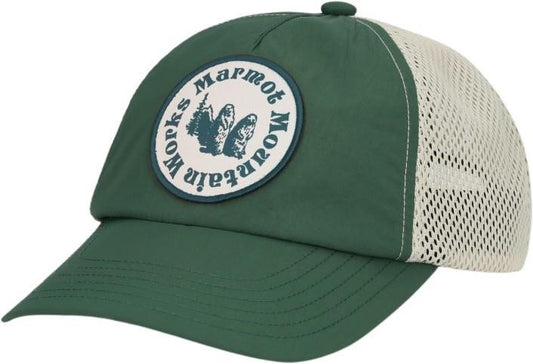 Alpine Soft Mesh Trucker - juniper green / birch bark 1