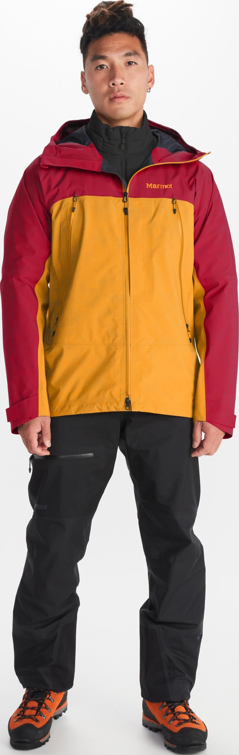 Alpinist GTX Jacket - Mens - Team Red / Golden Sun 3