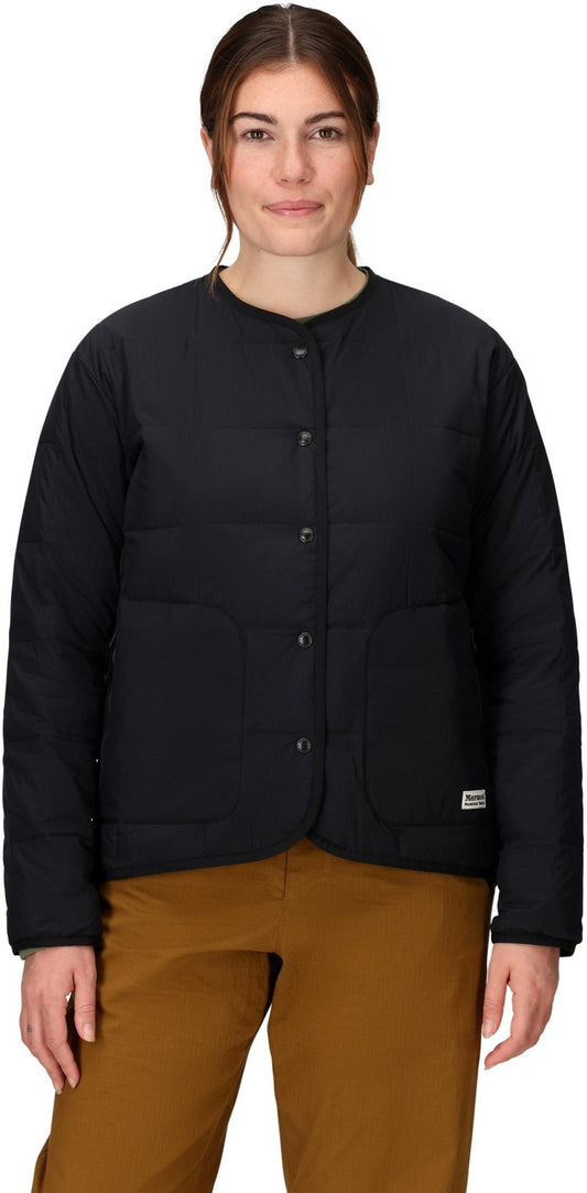 Ares Collarless Jacket - Womens - black 1