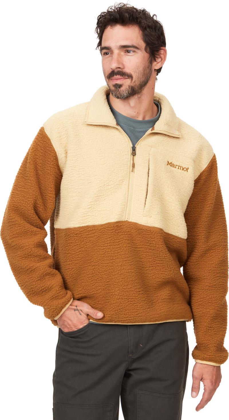 Aros Fleece 1/2 Zip - Mens - Light Oak / Hazel 1