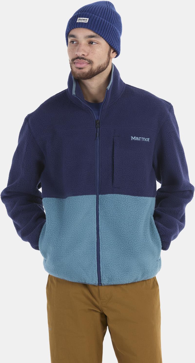 Aros Fleece Jacket - Mens - Arctic Navy / Moon River 3
