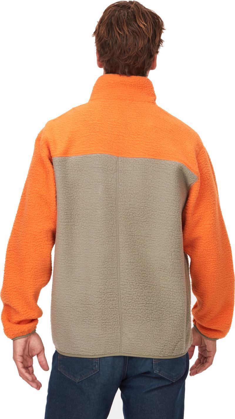 Aros Fleece Jacket - Mens - Tangelo / Vetiver 2