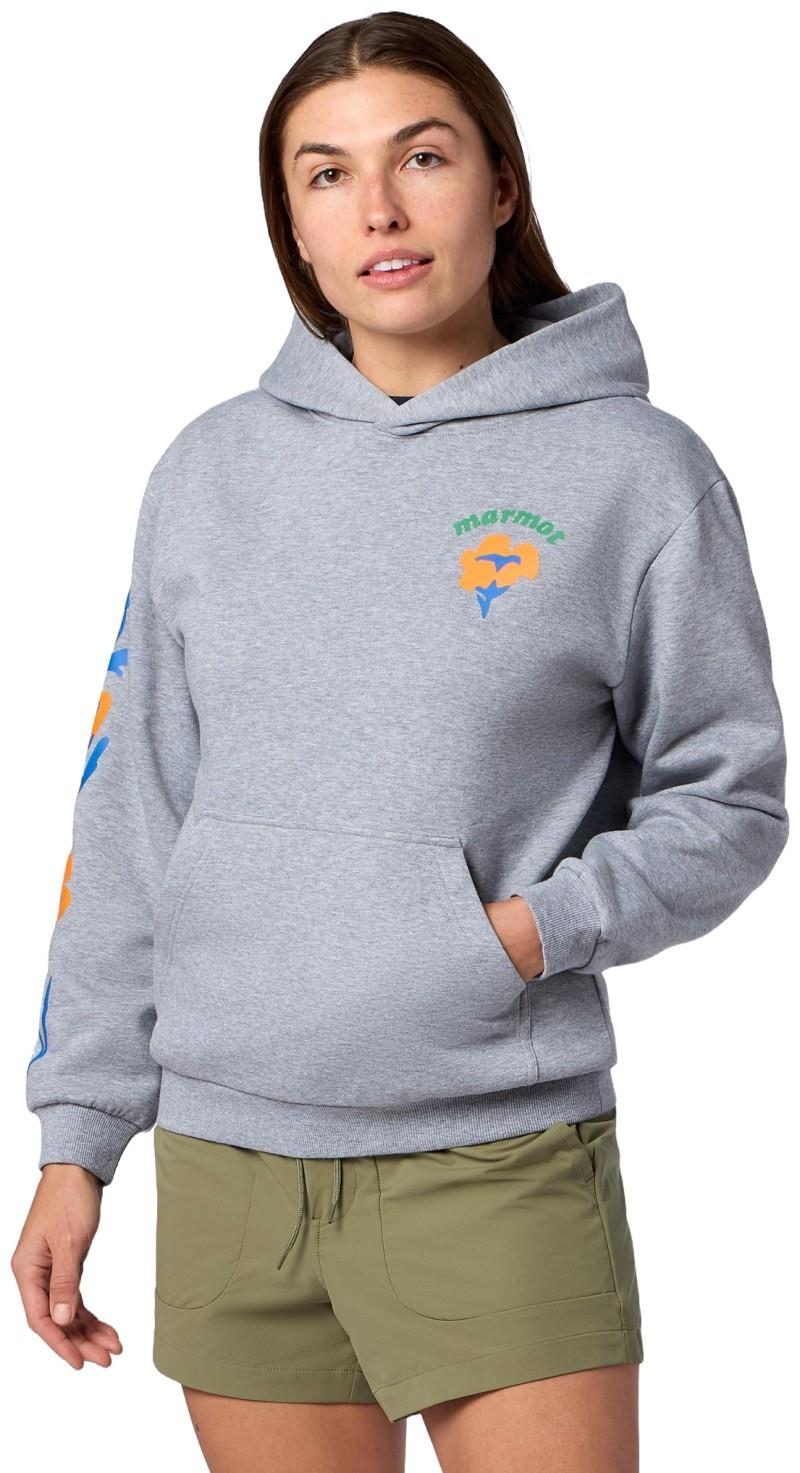 Born to Bloom Hoody - Womens - grey heather 1