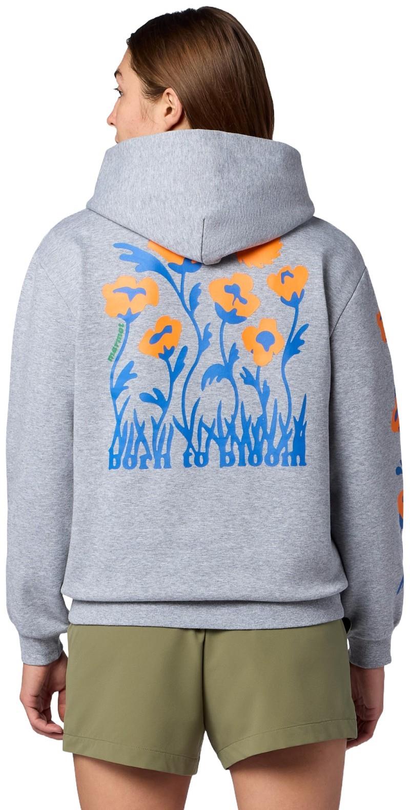 Born to Bloom Hoody - Womens - grey heather 1