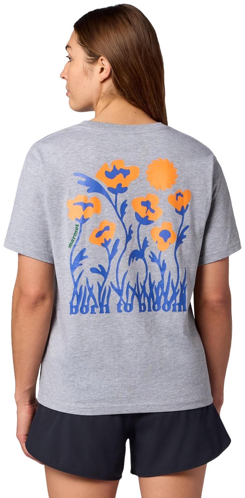 Born to Bloom Tee SS - Womens - grey heather 1