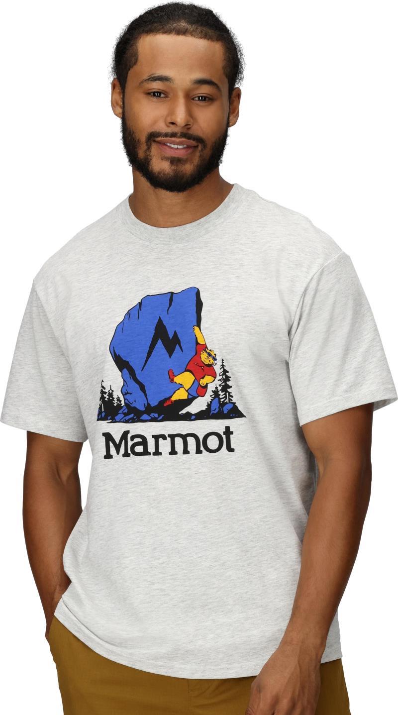Bouldering Marty SS - Mens - light grey heather 1
