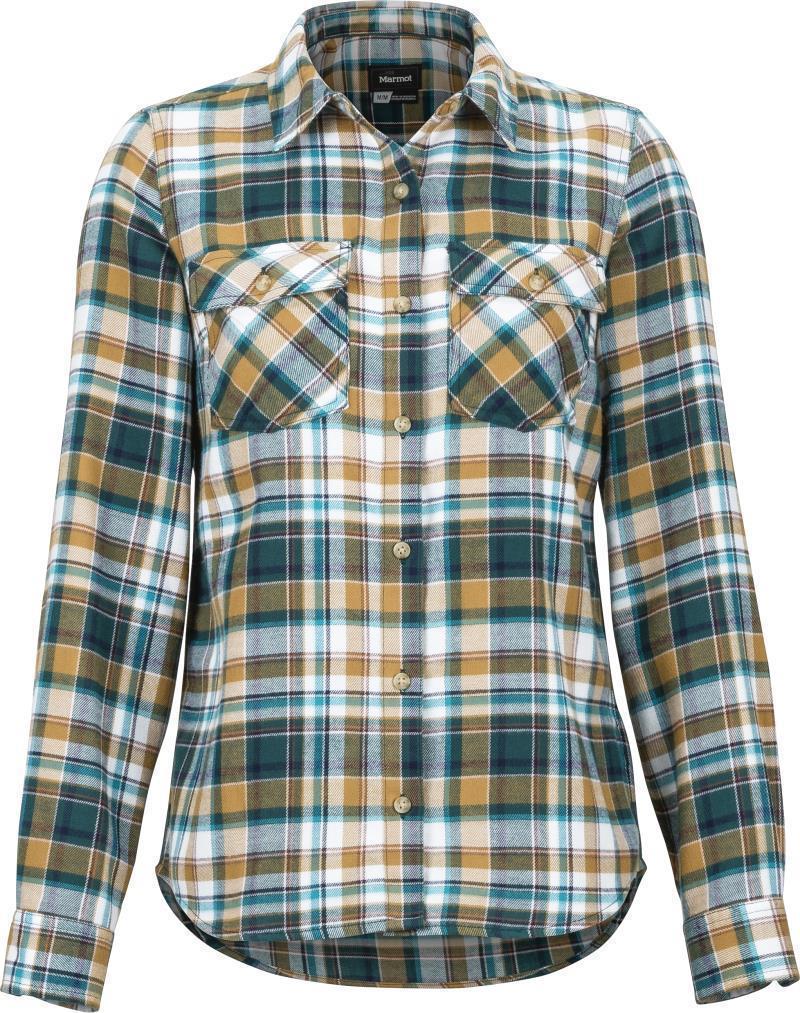Bridget Midweight Flannel LS - Womens - Deep Teal 1