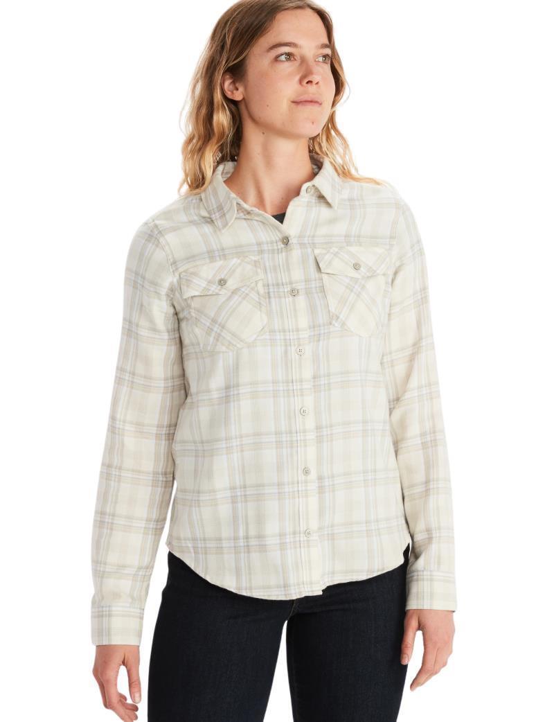 Bridget Midweight Flannel LS - Womens - Papyrus 1