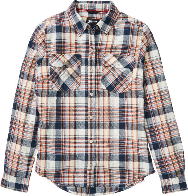 Bridget Midweight Flannel LS - Womens - dark indigo 1