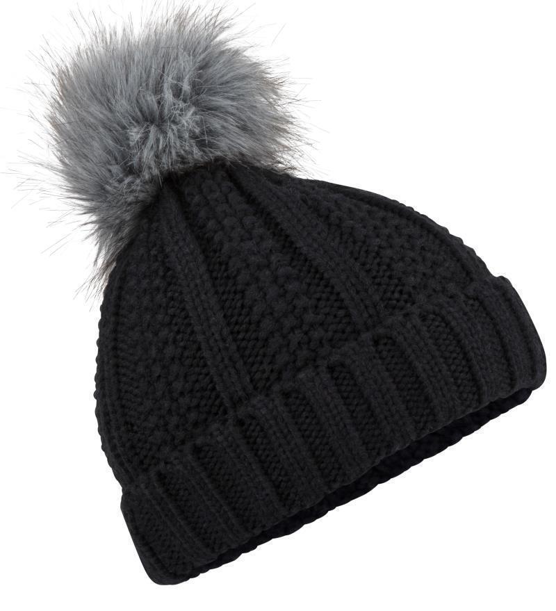 Bronx Pom Hat - Womens - black 1