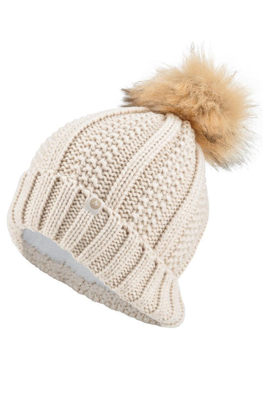 Bronx Pom Hat - Womens - oatmeal 1