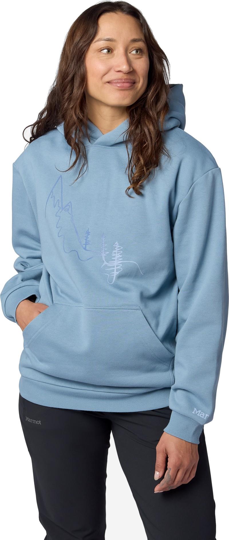 Clean Lines Hoody - Womens - hazy blue 1