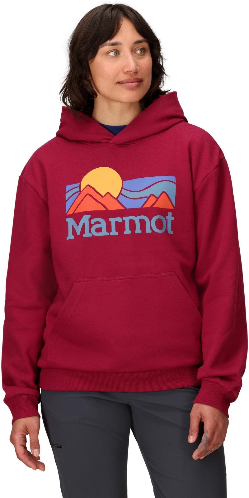 Coastal Hoody - Womens - red mulberry 1