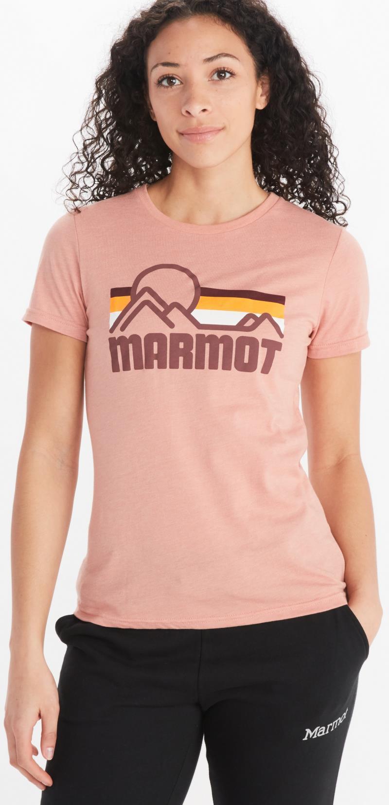 Coastal Tee SS - Womens - Rosewood Pink Heather 1