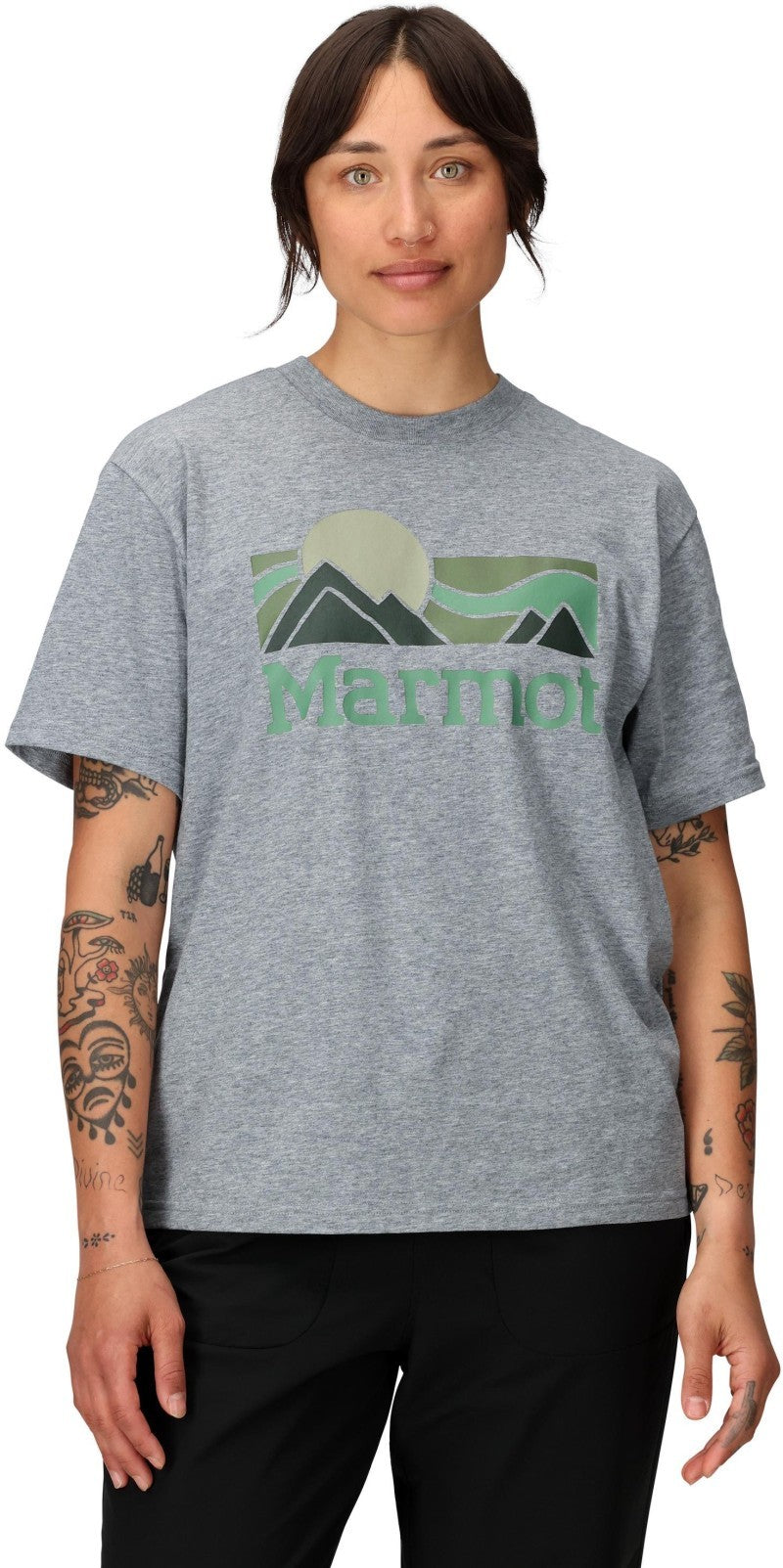 Coastal Tee SS - Womens - grey heather 1