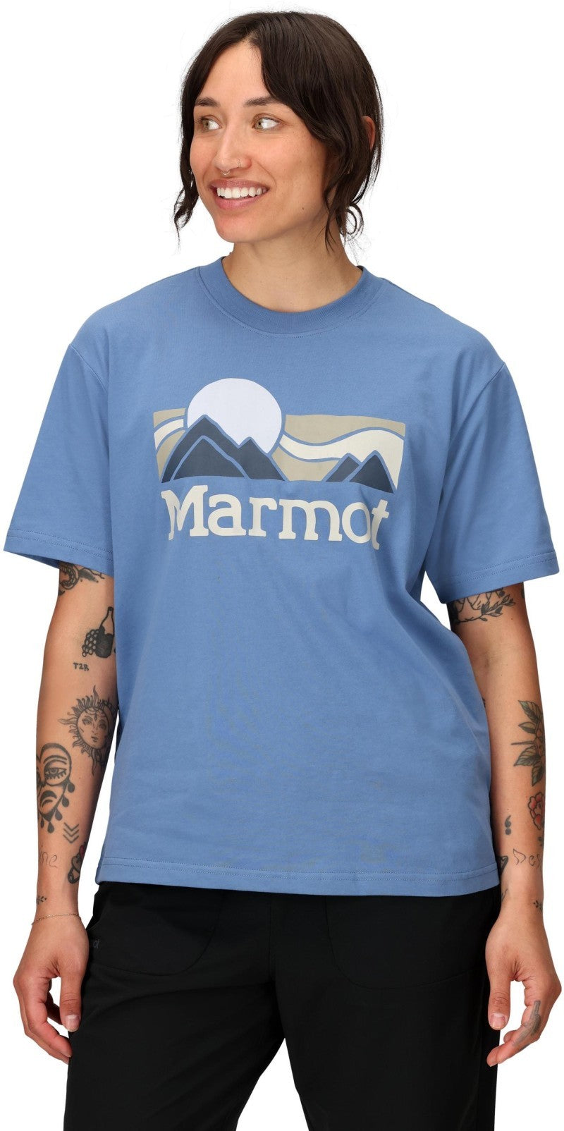 Coastal Tee SS - Womens - rain cloud 1