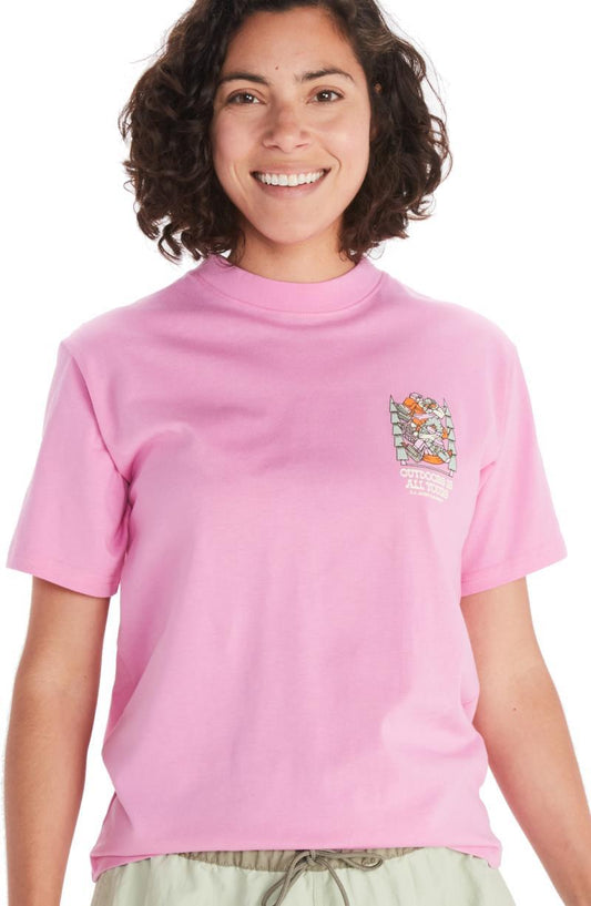 DJ Javier Heavyweight Tee SS - Womens - Wild Orchid 1