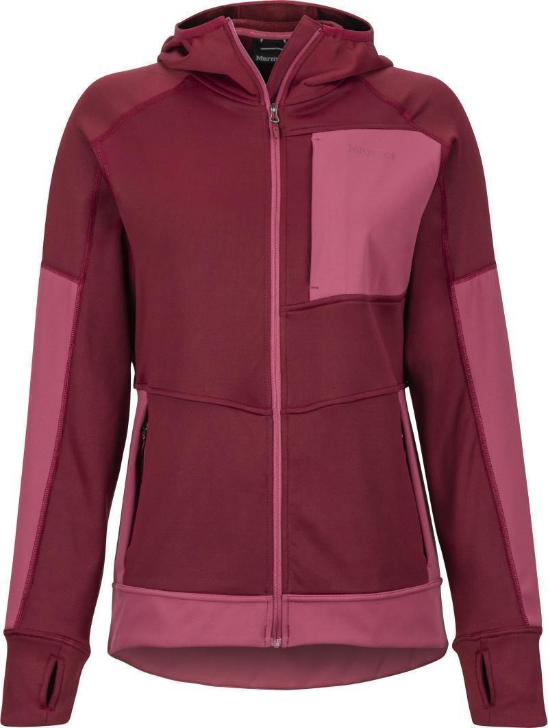 Dawn Hoody - Womens - Claret / Dry Rose 1