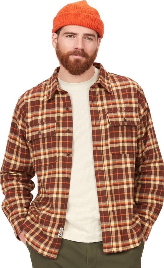 Doran Midweight Flannel LS - Mens - Chocolate 1