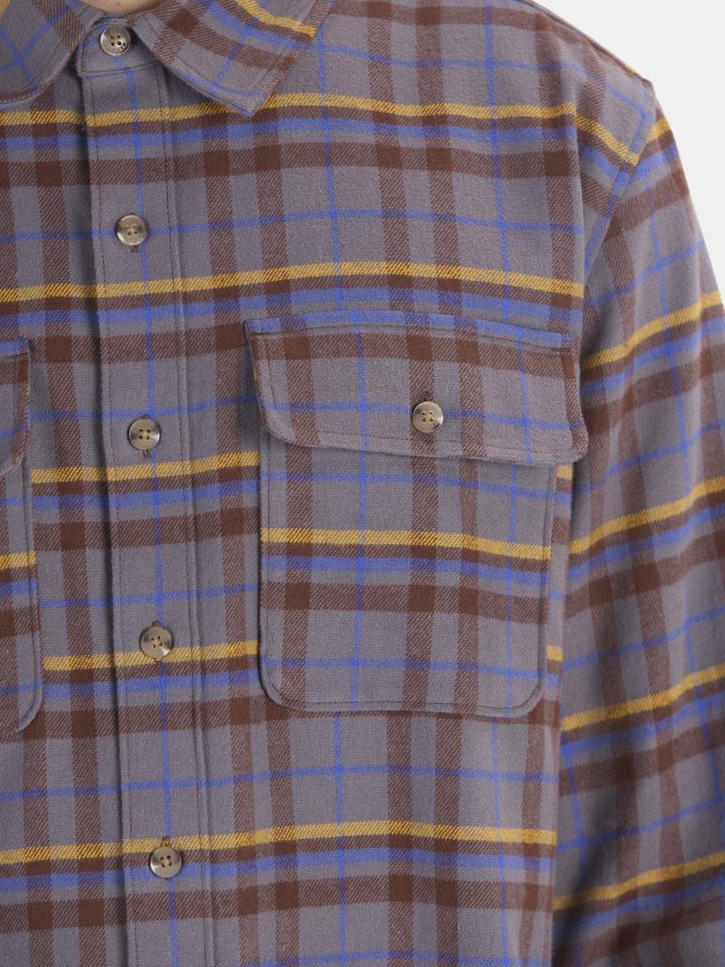 Doran Midweight Flannel LS - Mens - Dark Steel 3