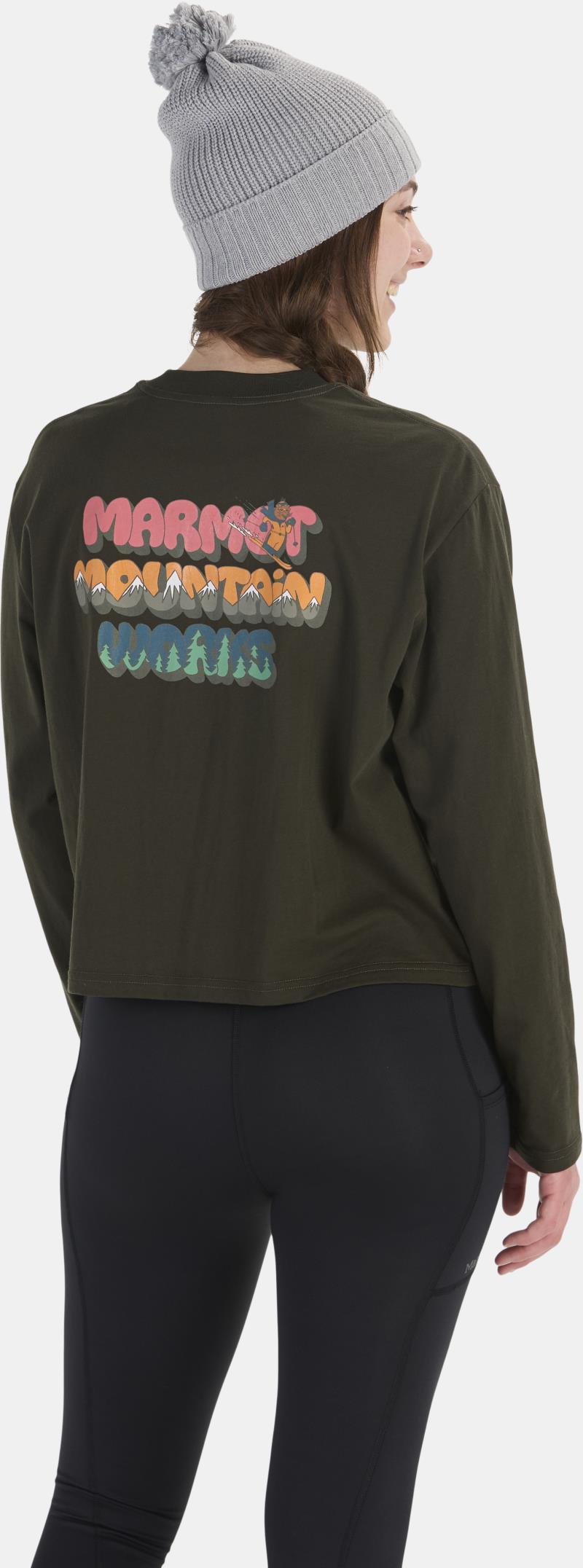 Downhill Marty Boxy Tee LS - Womens - Rosin Green 2