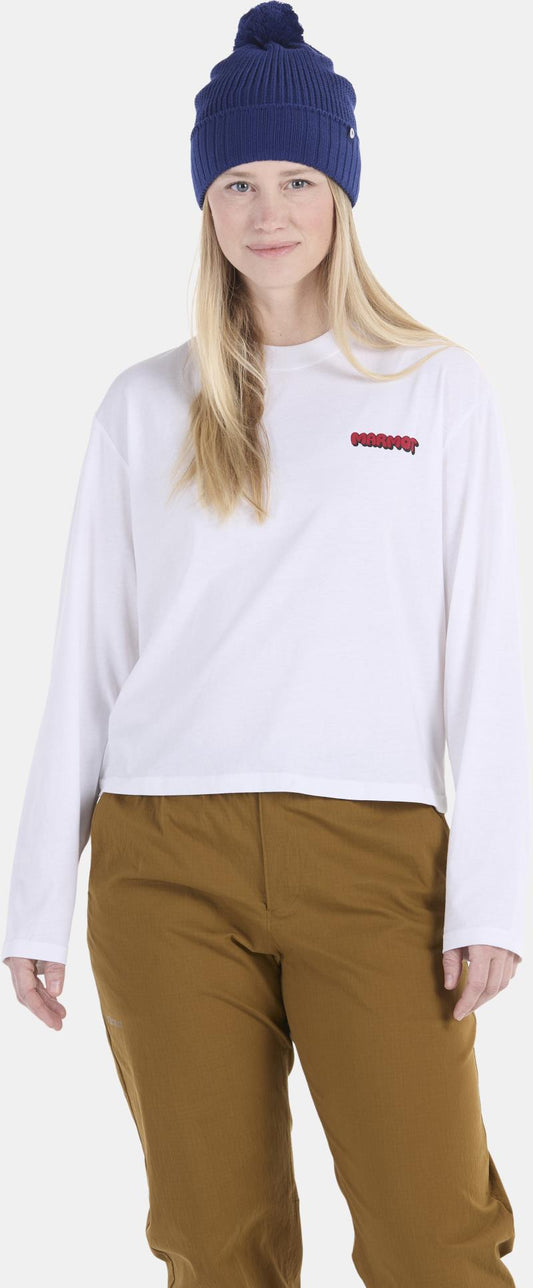 Downhill Marty Boxy Tee LS - Womens - White 1