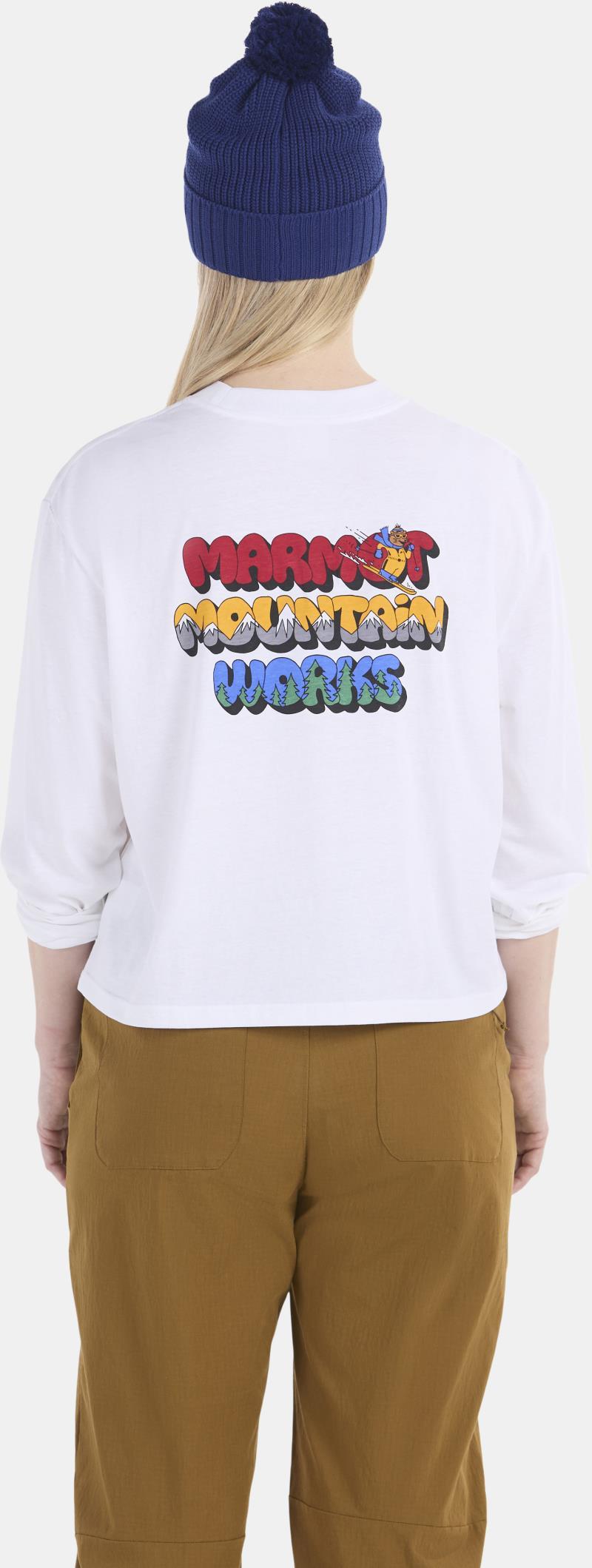 Downhill Marty Boxy Tee LS - Womens - White 2