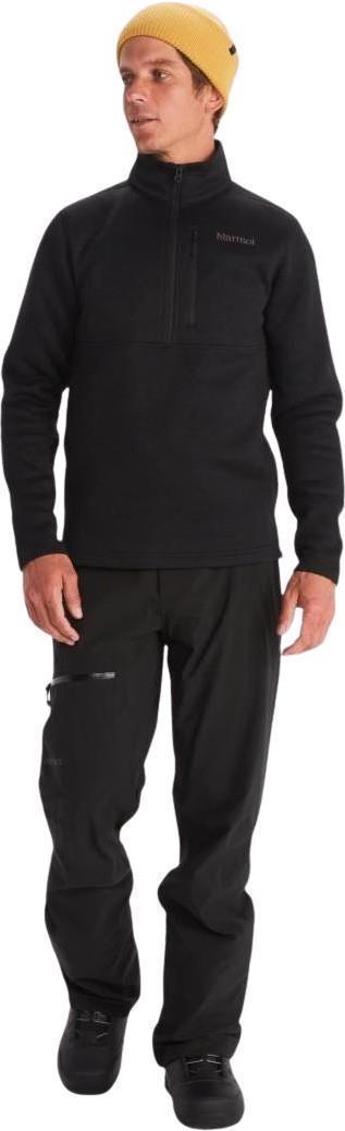 Drop Line 1/2 Zip - Mens - Black 3