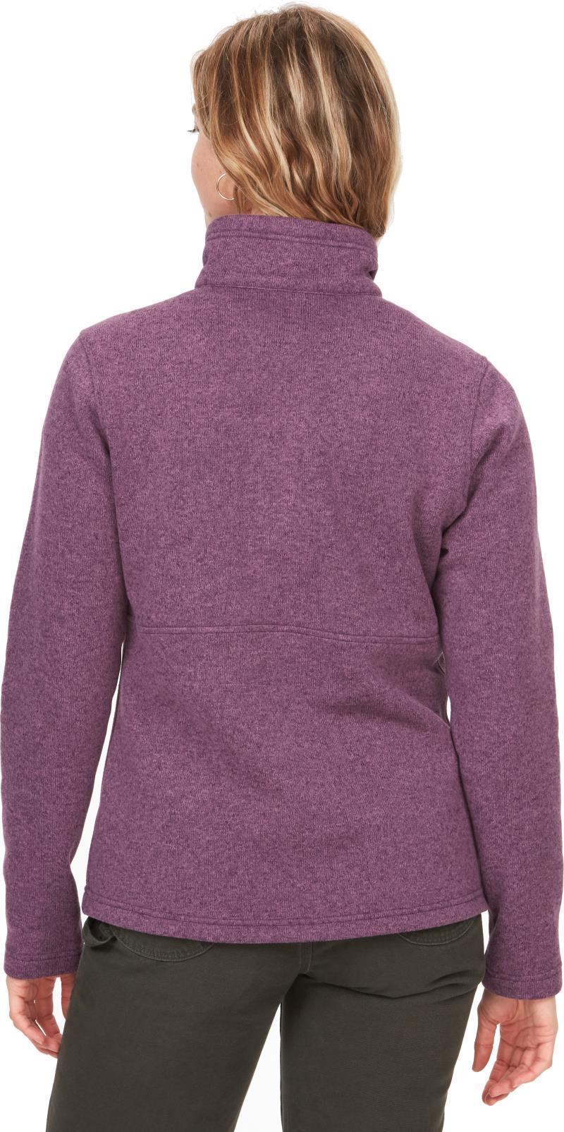 Drop Line 1/2 Zip - Womens - Purple Fig 2