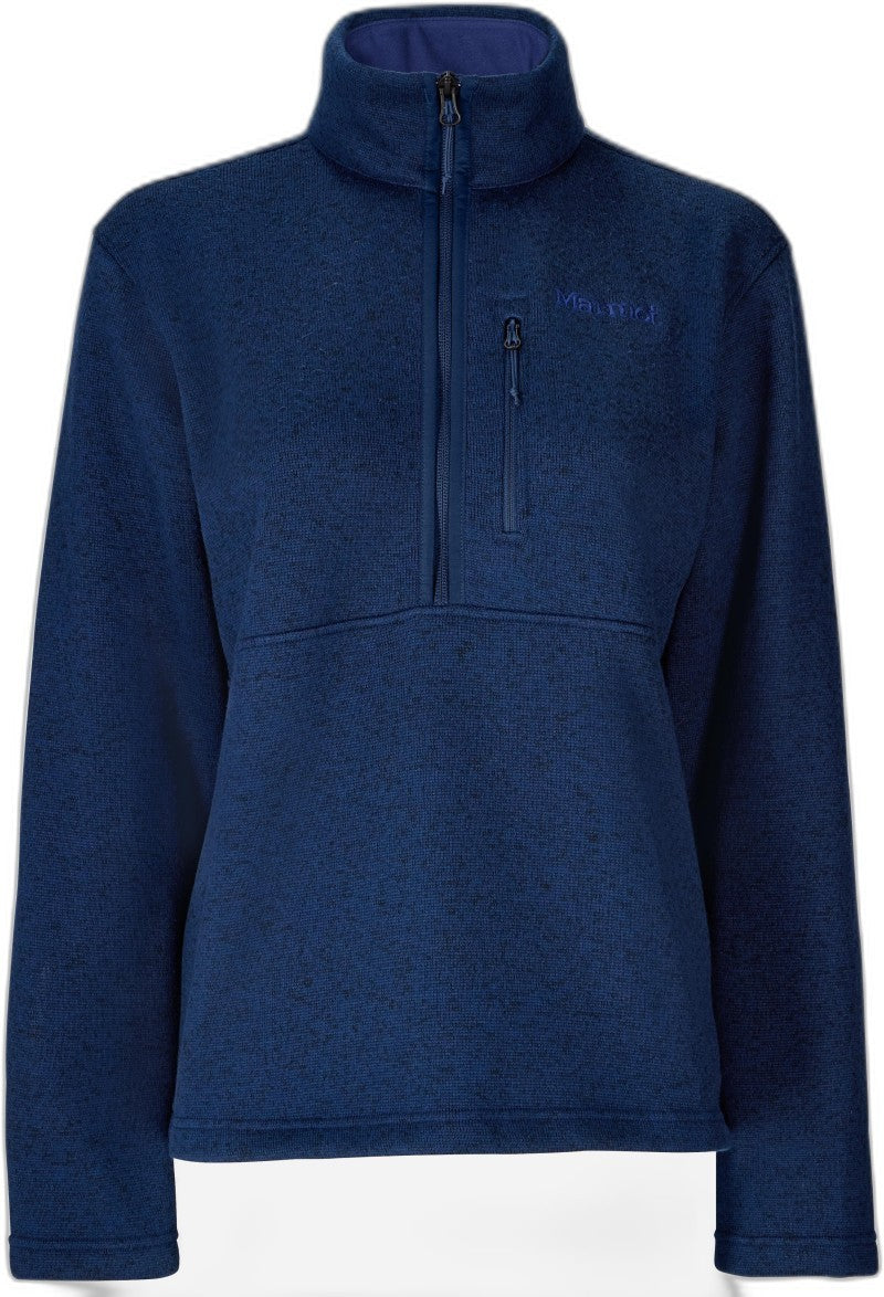 Drop Line 1/2 Zip - Womens - arctic navy heather 1