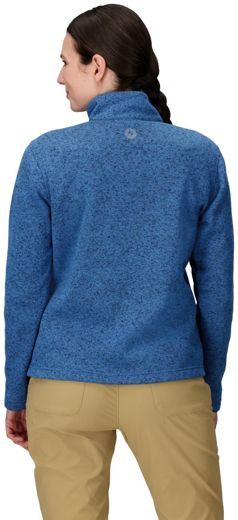 Drop Line 1/2 Zip - Womens - rain cloud heather 1