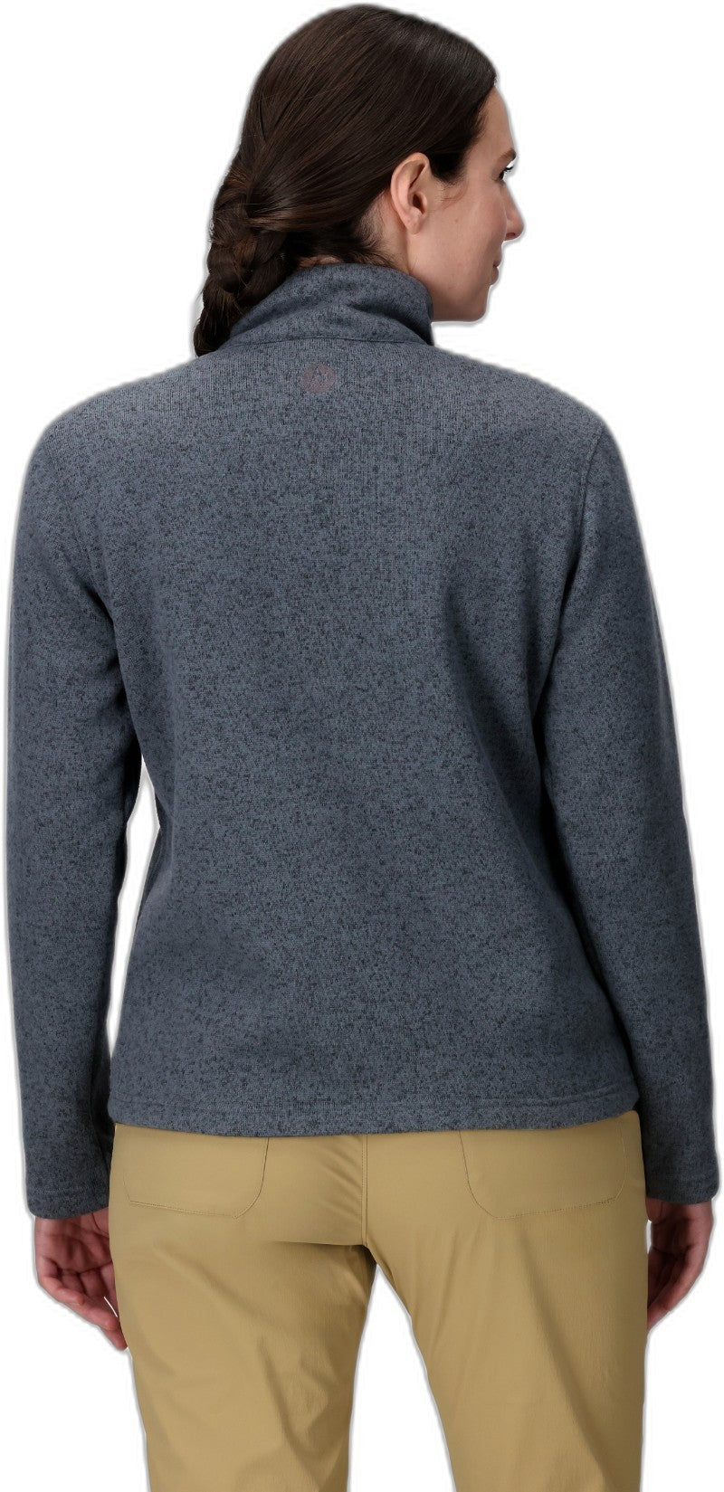 Drop Line 1/2 Zip - Womens - steel onyx heather 1