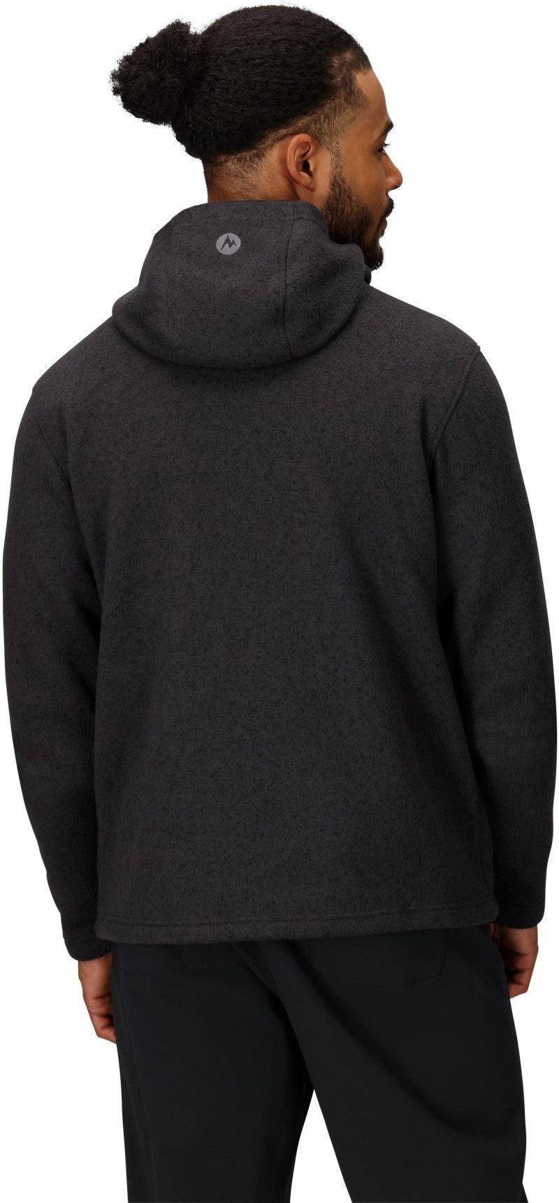Drop Line Full Zip Hoody - Mens - black heather 1
