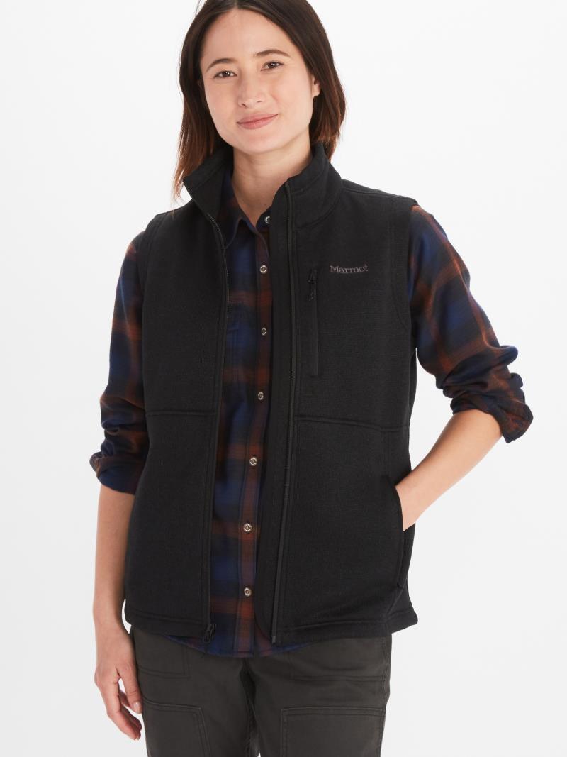 Drop Line Vest - Womens - Black 1