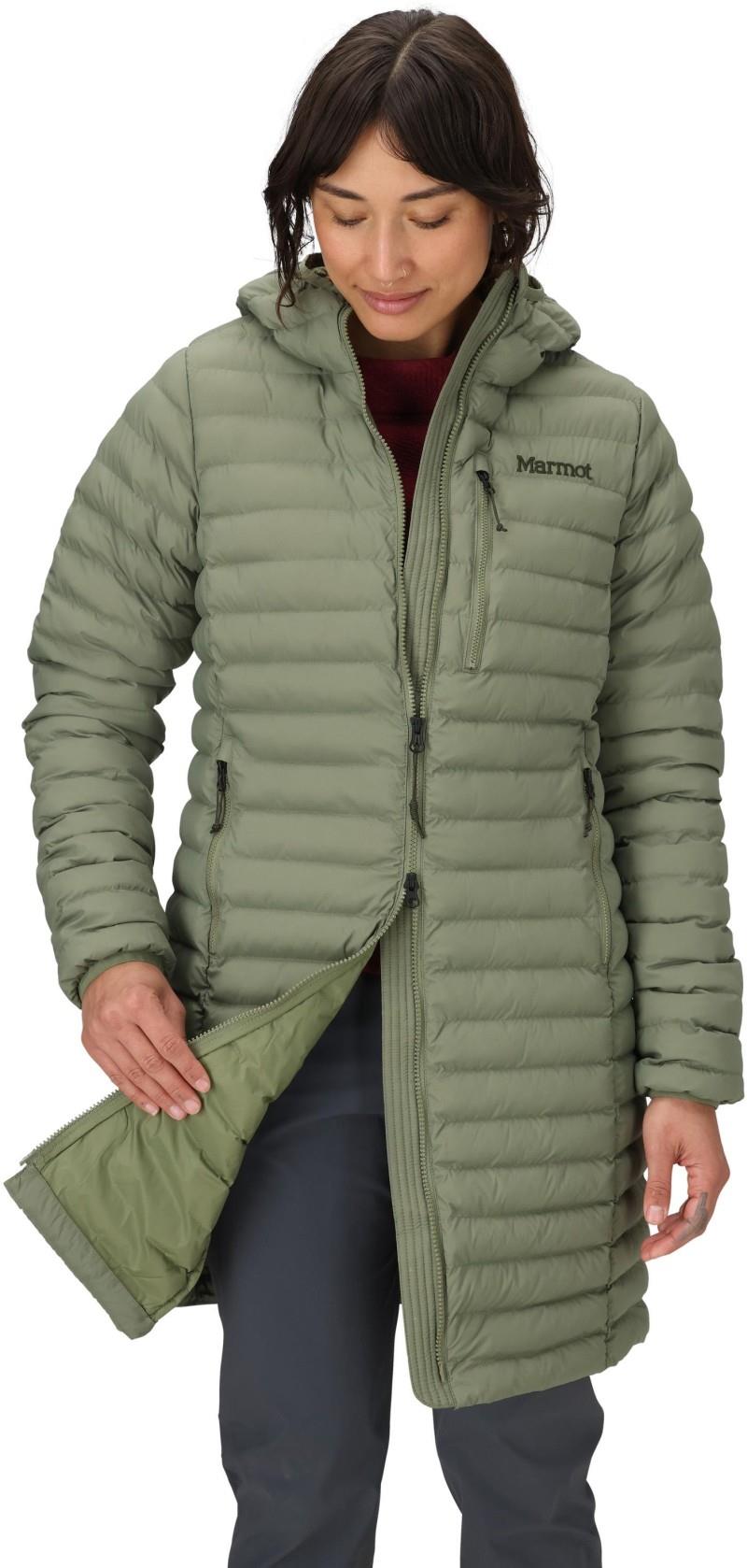 Echo Featherless Long Jacket - Womens - olive grove 1