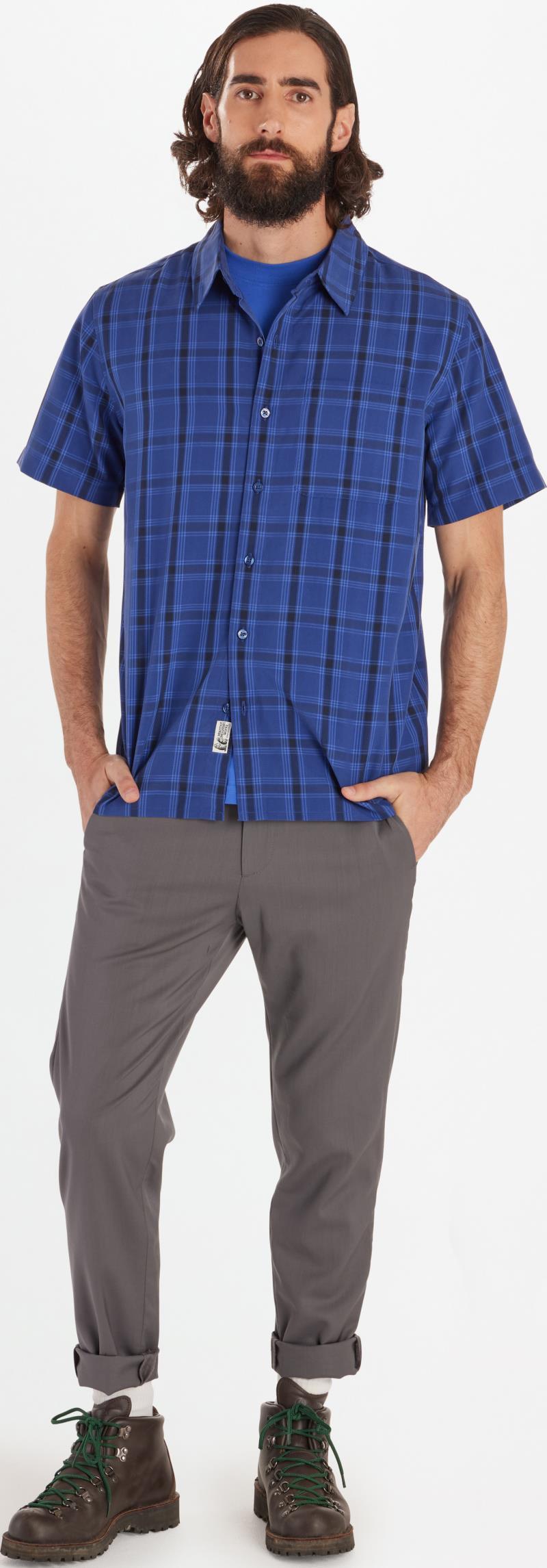 Eldridge Novelty Classic SS - Mens - Twilight Blue Oliver Plaid 3
