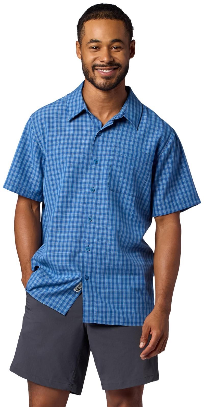 Eldridge Novelty Classic SS - Mens - nautical blue mini oliver plaid 1