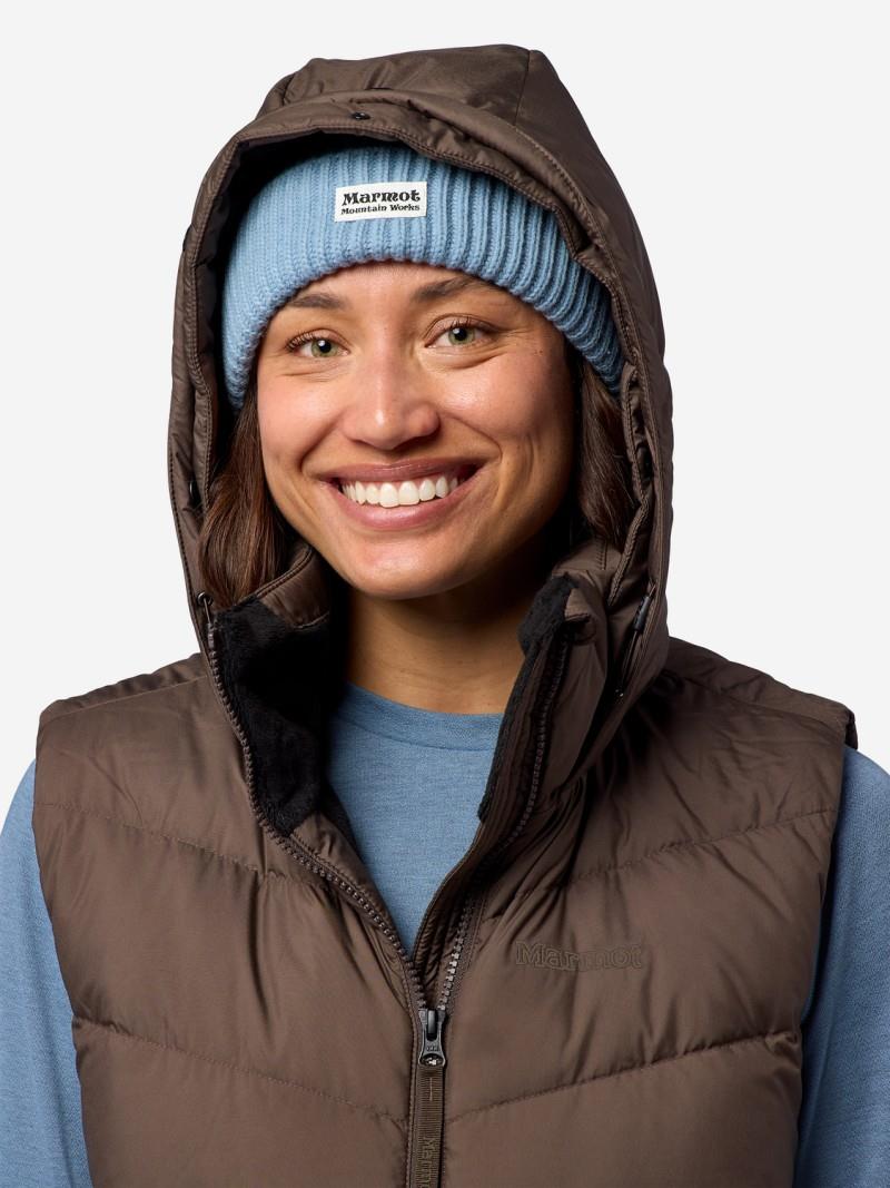 Emberous Hooded Vest - Womens - hickory nut 1