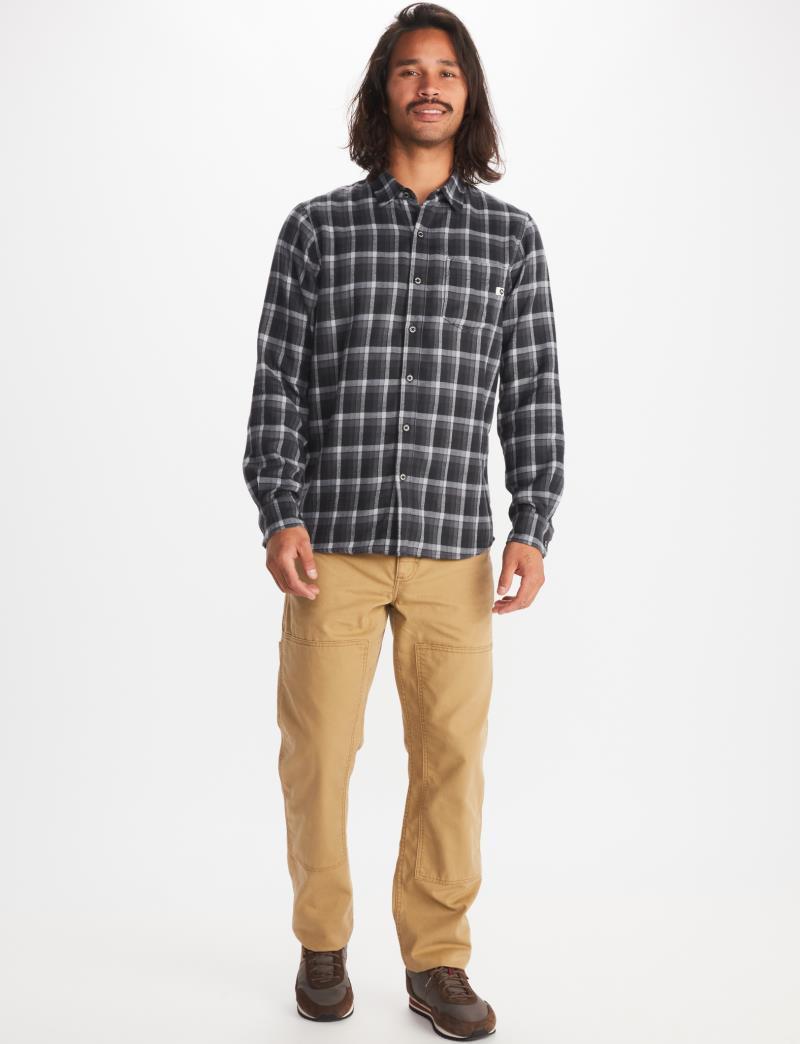 Fairfax Midweight Flannel LS - Mens - Black 3