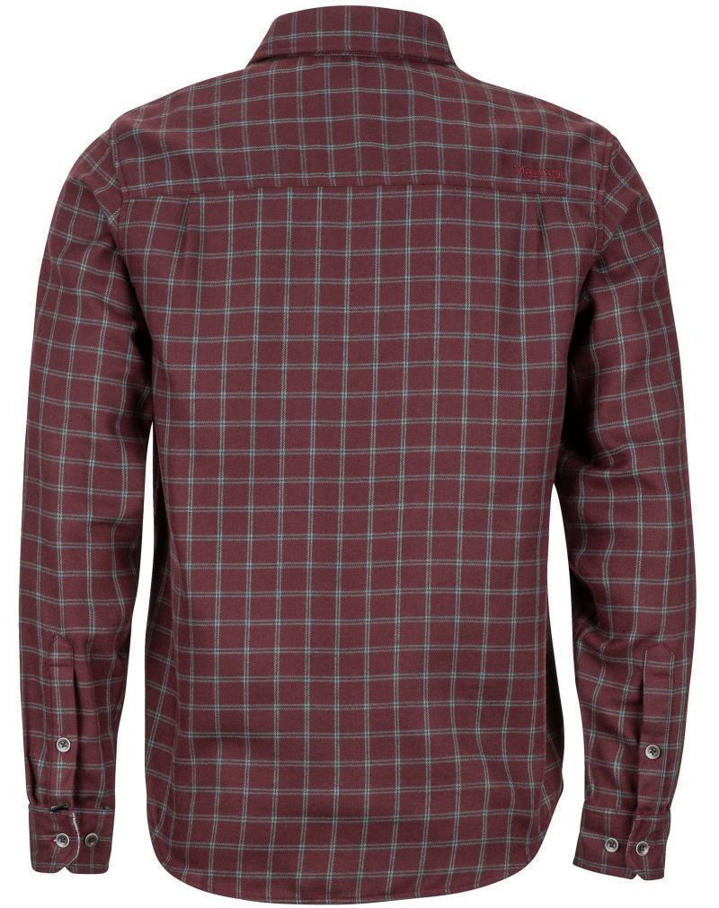 Fairfax Midweight Flannel LS - Mens - Burgundy 2