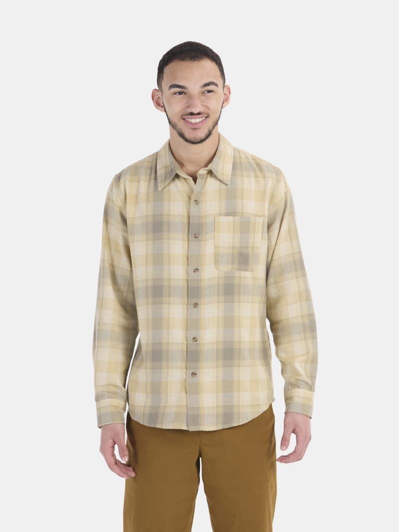 Fairfax Novelty Lightweight Flannel LS - Mens - Light Oak / Vetiver 1