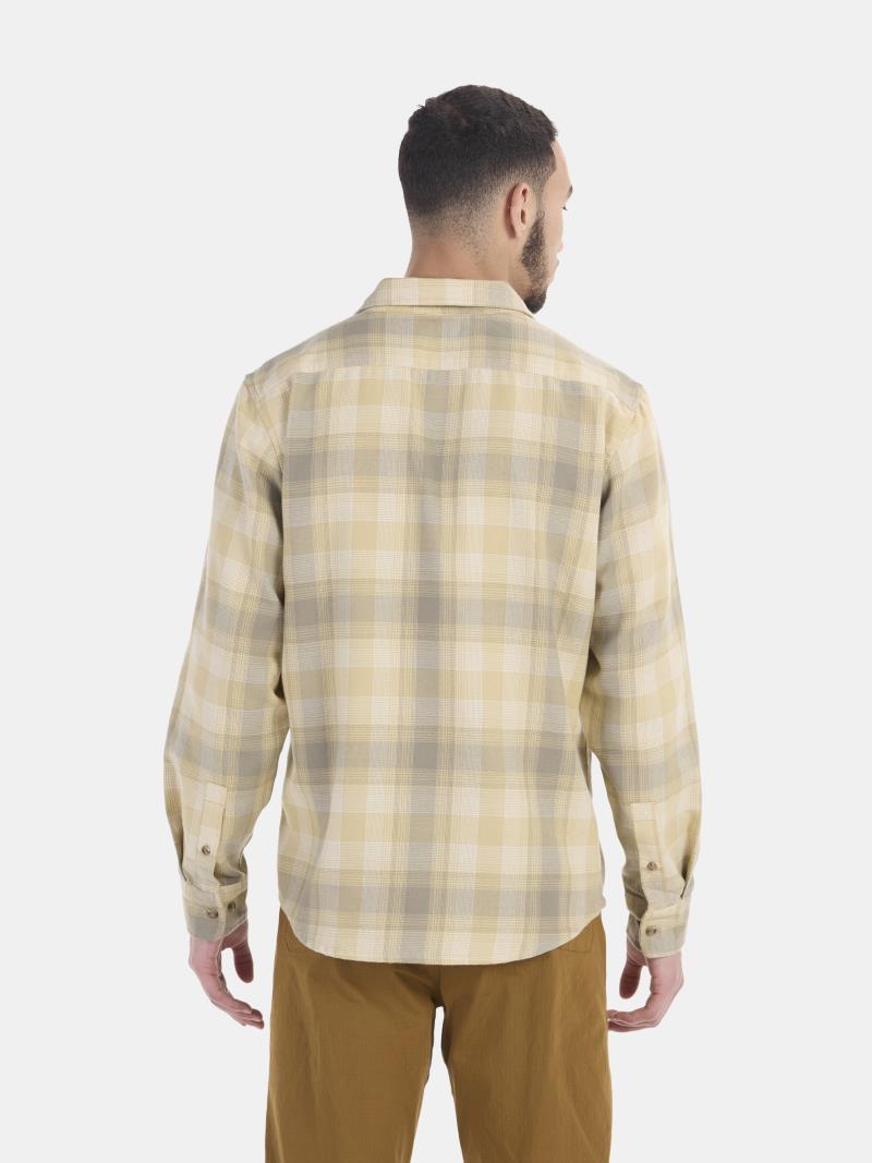 Fairfax Novelty Lightweight Flannel LS - Mens - Light Oak / Vetiver 2