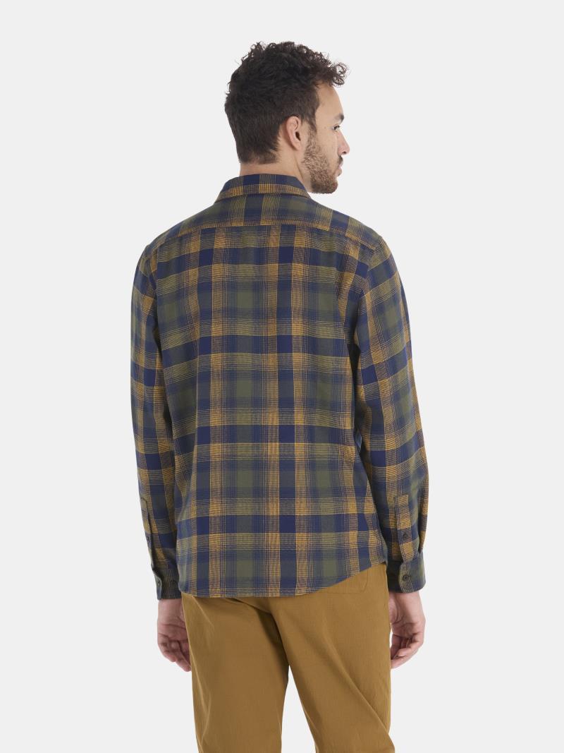 Fairfax Novelty Lightweight Flannel LS - Mens - Nori / Golden Sun 2