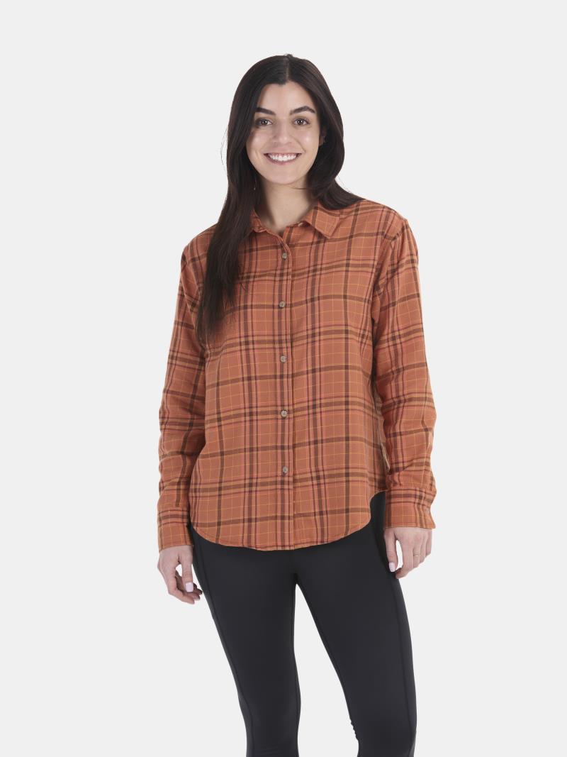 Fairfax Novelty Lightweight Flannel LS - Womens - Auburn 1