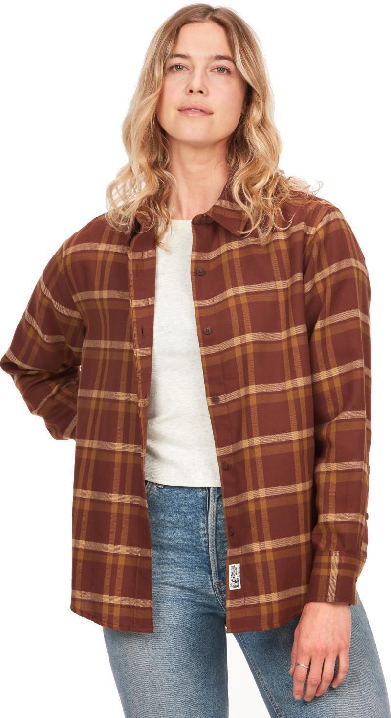 Fairfax Novelty Lightweight Flannel LS - Womens - Chocolate 1