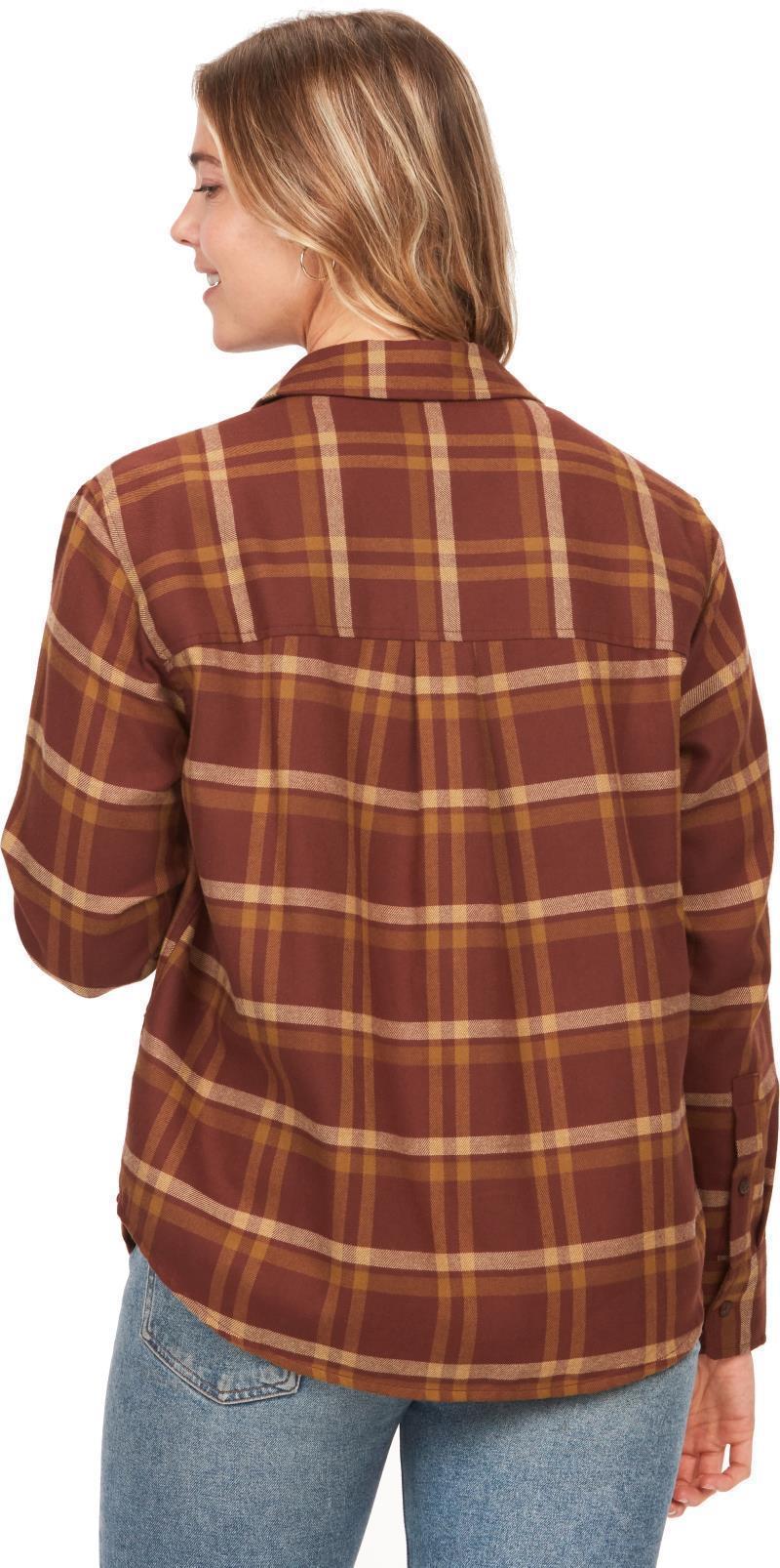 Fairfax Novelty Lightweight Flannel LS - Womens - Chocolate 2
