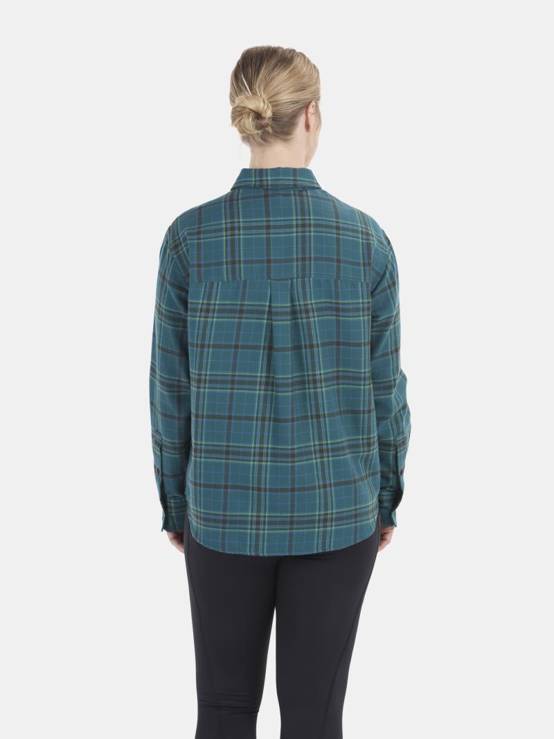 Fairfax Novelty Lightweight Flannel LS - Womens - Dark Jungle 2
