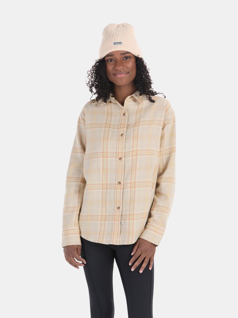 Fairfax Novelty Lightweight Flannel LS - Womens - Sandbar 1